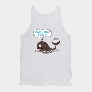 Carolina Beach, NC Summertime Vacationing Whale Spout Tank Top